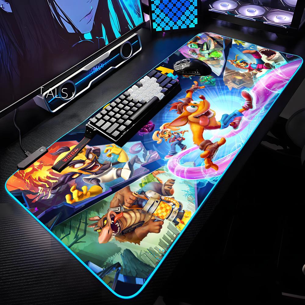 Rgb Mousepad - C-Crash B-BandicootES Mouse Pad RGB Backlit
