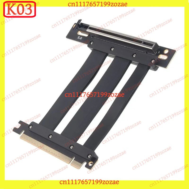 Pcie Riser Cable - K03 PCIe 5.0 X16 90‑Degree Slot