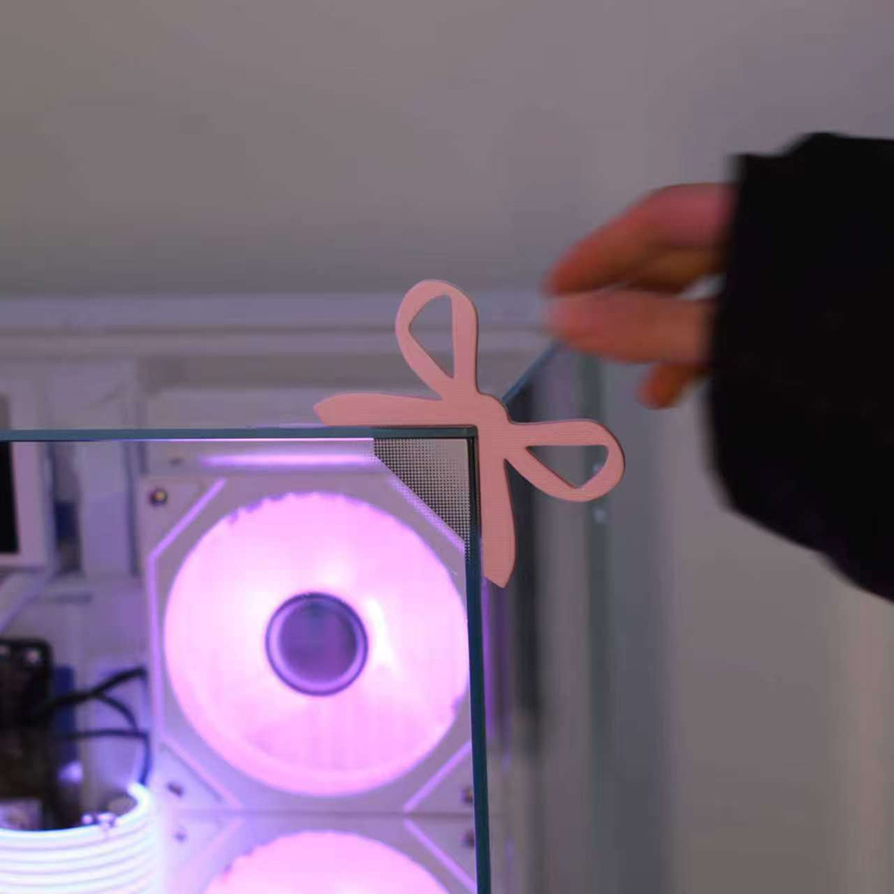 Pc Gaming Center - Monitor Decoration Bow Monitor Corner Decor