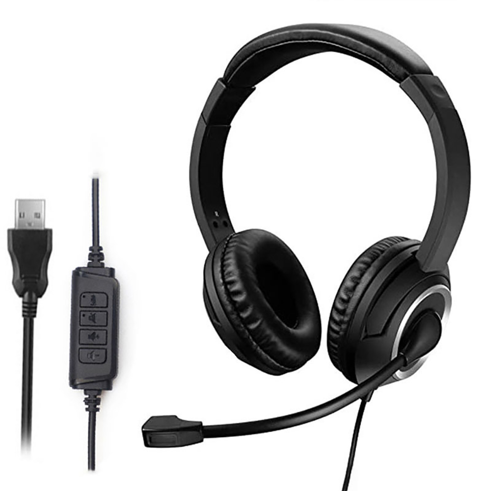 Pc Gaming Center - 3.5mm USB Headset Call Center Headphones