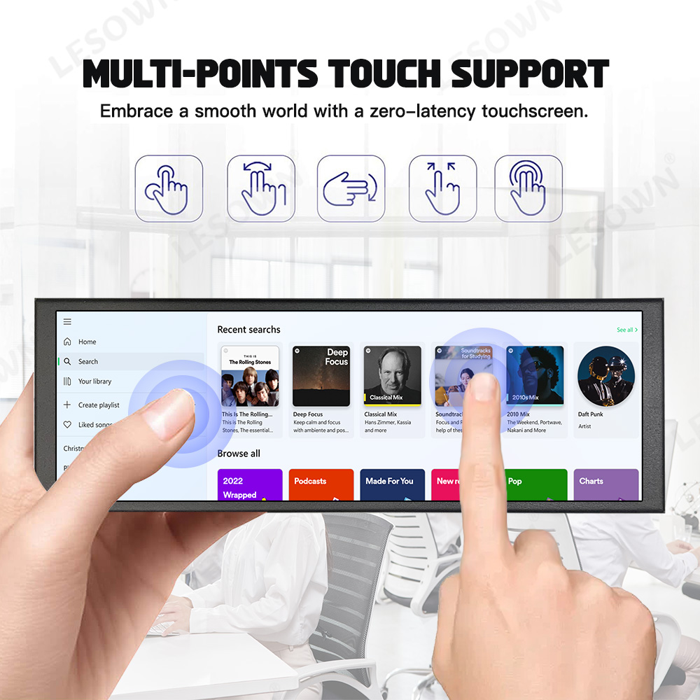 LESOWN 400x1280 Stretched Disp - Pc Gaming Video ulasan dan harga