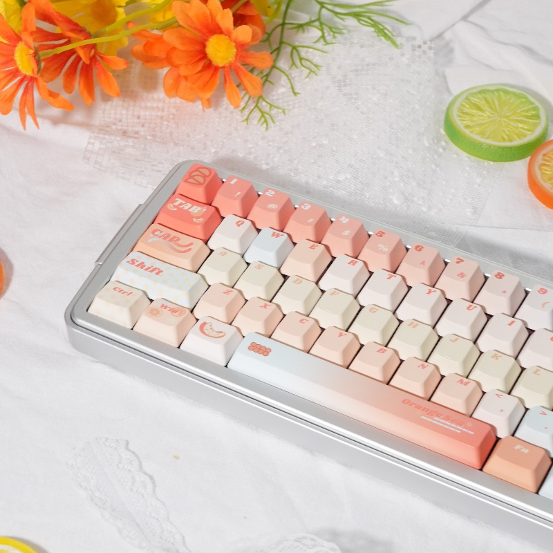 Orange Sea Theme Keycaps Set C - Pc Gaming Orange ulasan dan harga