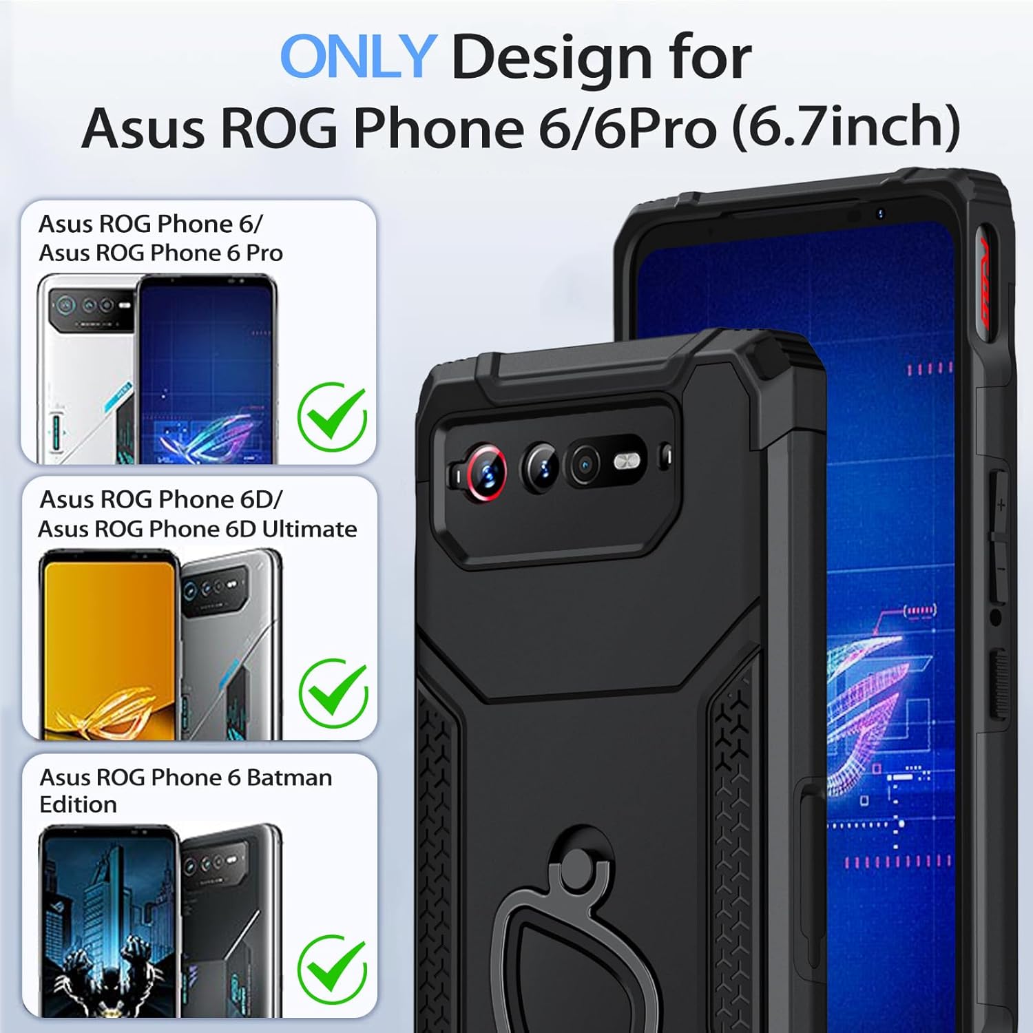 ROG Phone 5 Case Shockproof Fo - Pc Gaming Case ulasan dan harga