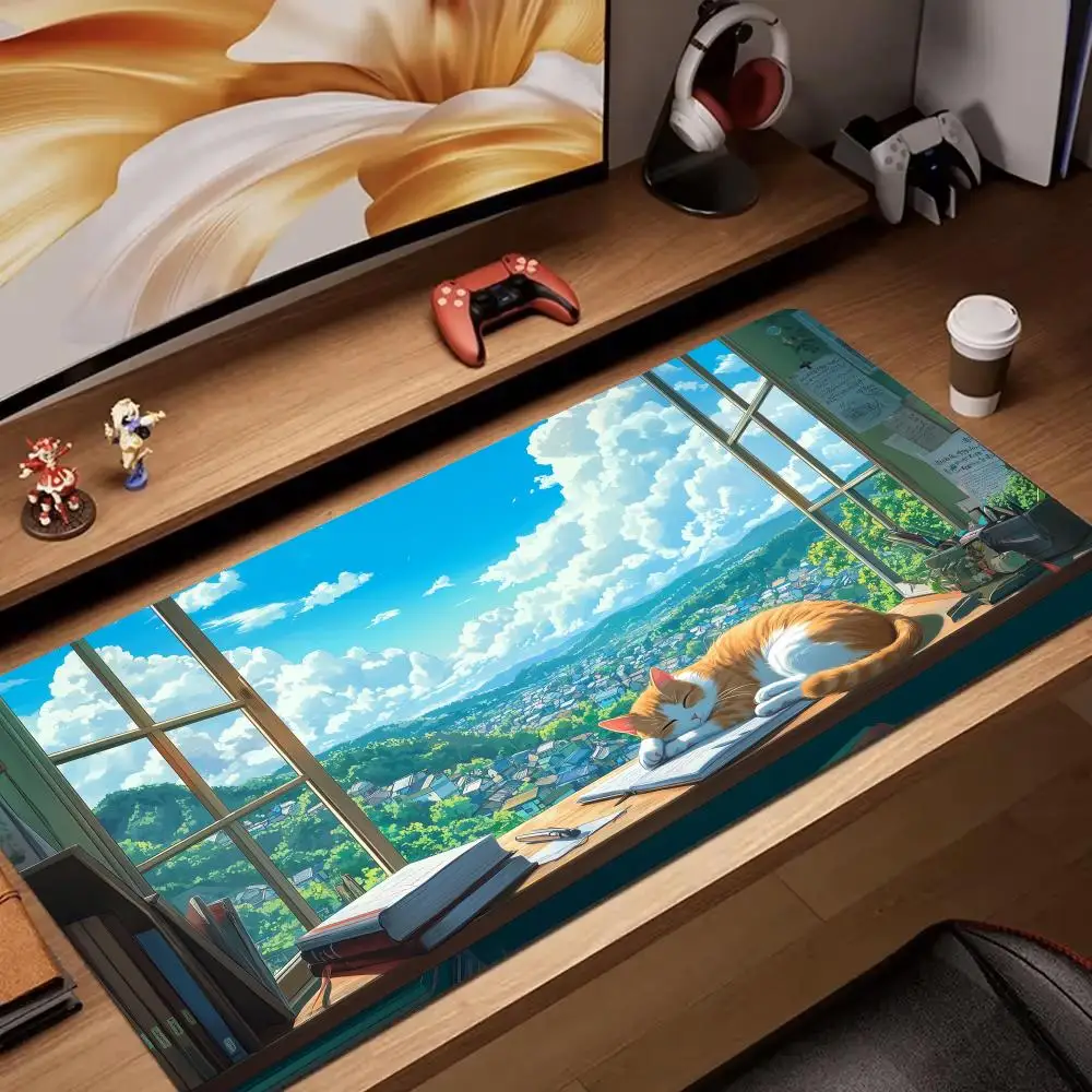 Summer Scenery and Orange Cat  - Pc Gaming Orange ulasan dan harga