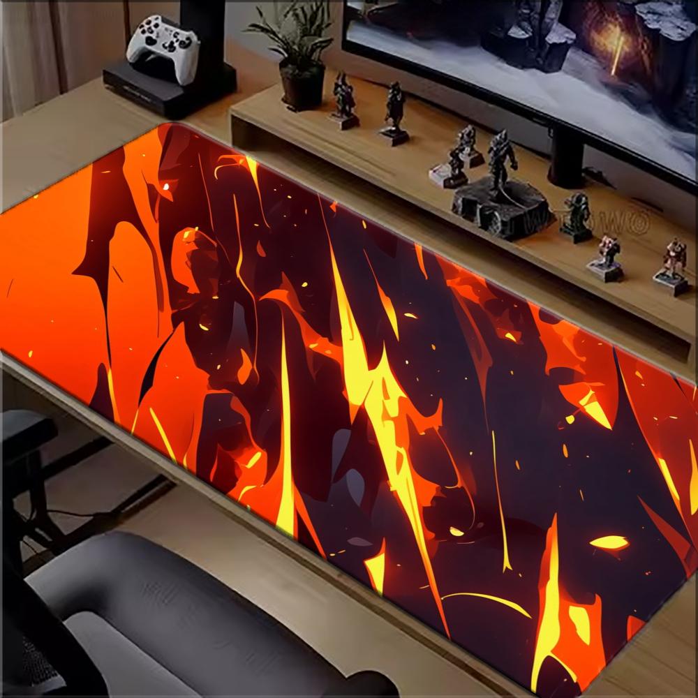 Orange Flame Lava Large Extend - Pc Gaming Orange ulasan dan harga