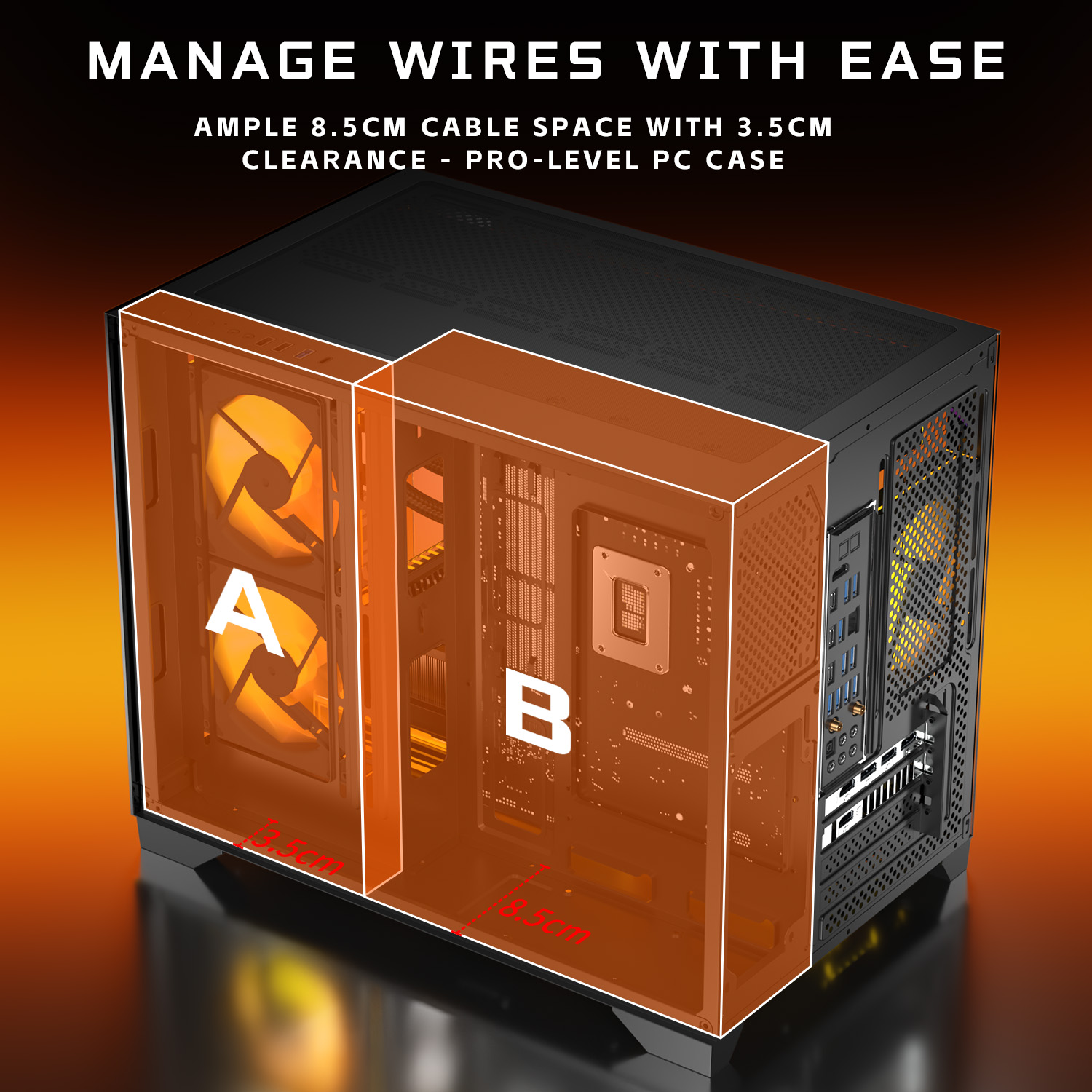 Micro-ATX Gaming PC Case with  - Pc Gaming Center ulasan dan harga