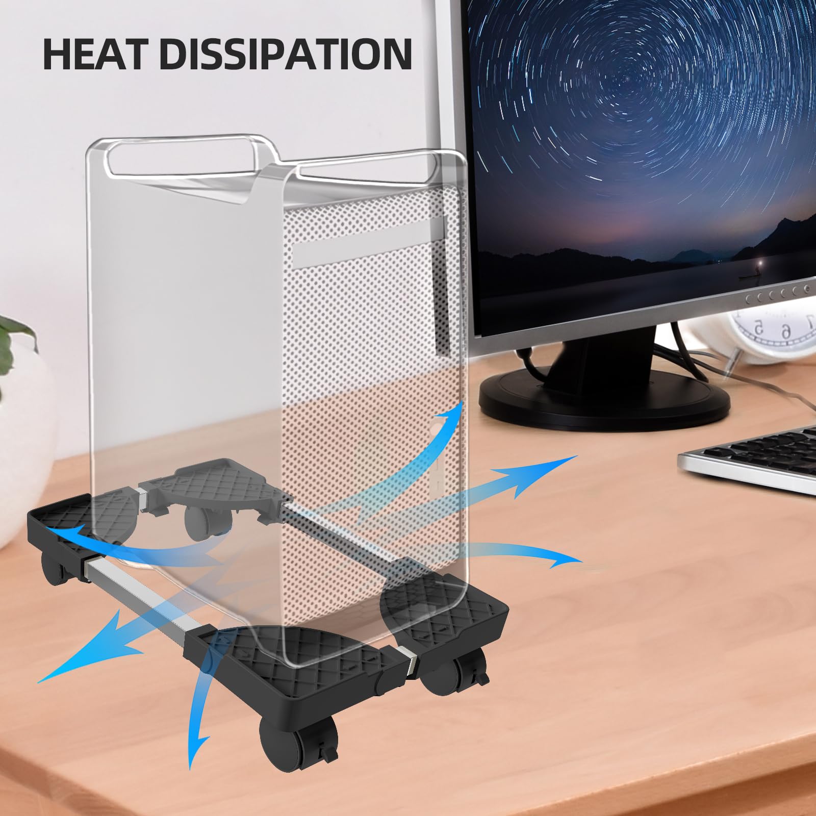 Computer Stand for Desktop Tow - Pc Gaming Center ulasan dan harga