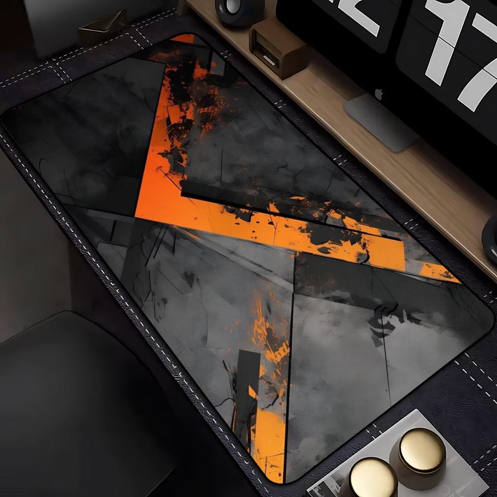 Black Orange Crack Geometric L - Pc Gaming Orange ulasan dan harga