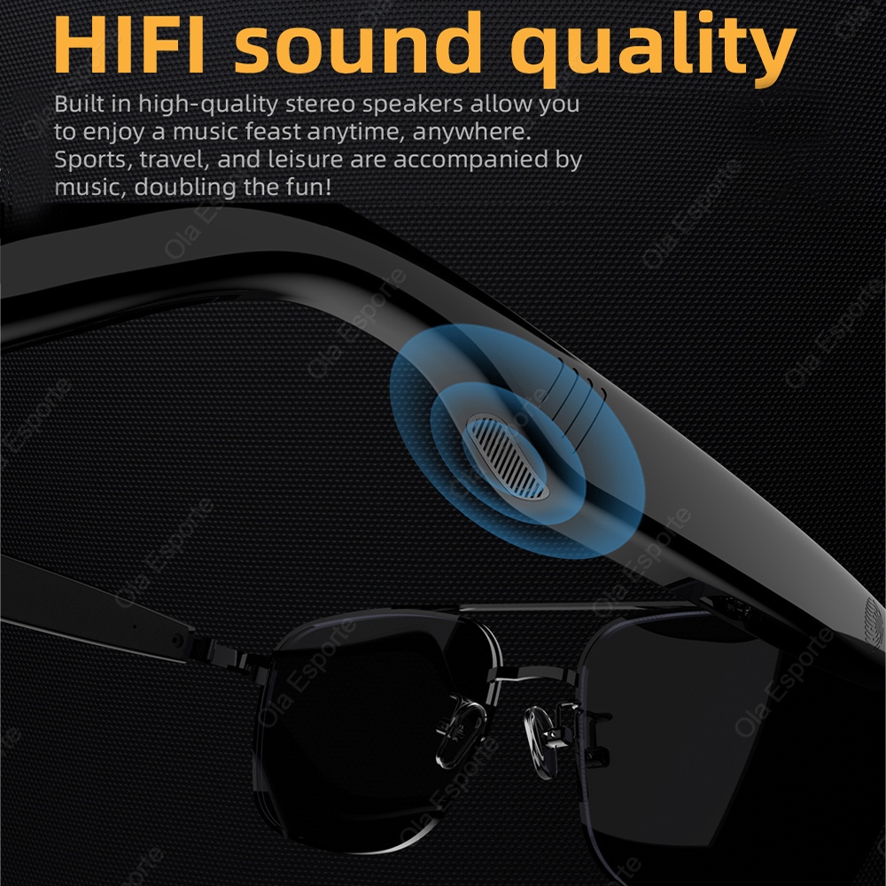 Smart Audio Glasses Air conduc - Gaming Microphone ulasan dan harga