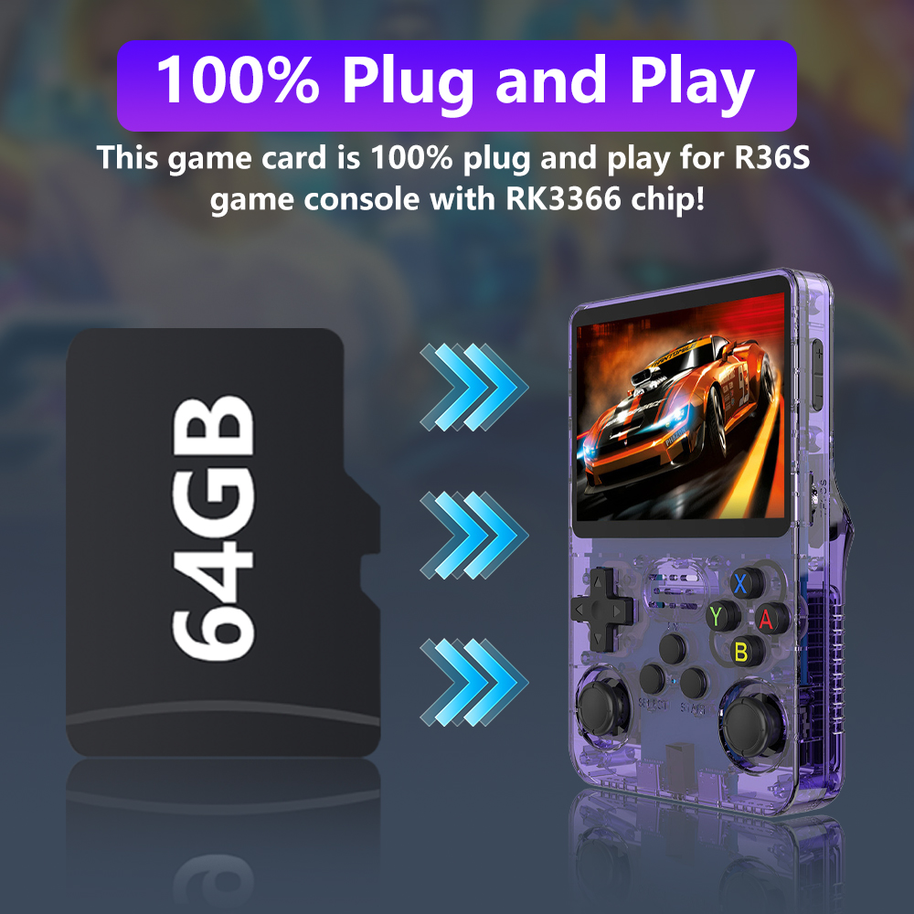 64GB Game Card for R36S Game C - Pc Gaming Emulator ulasan dan harga