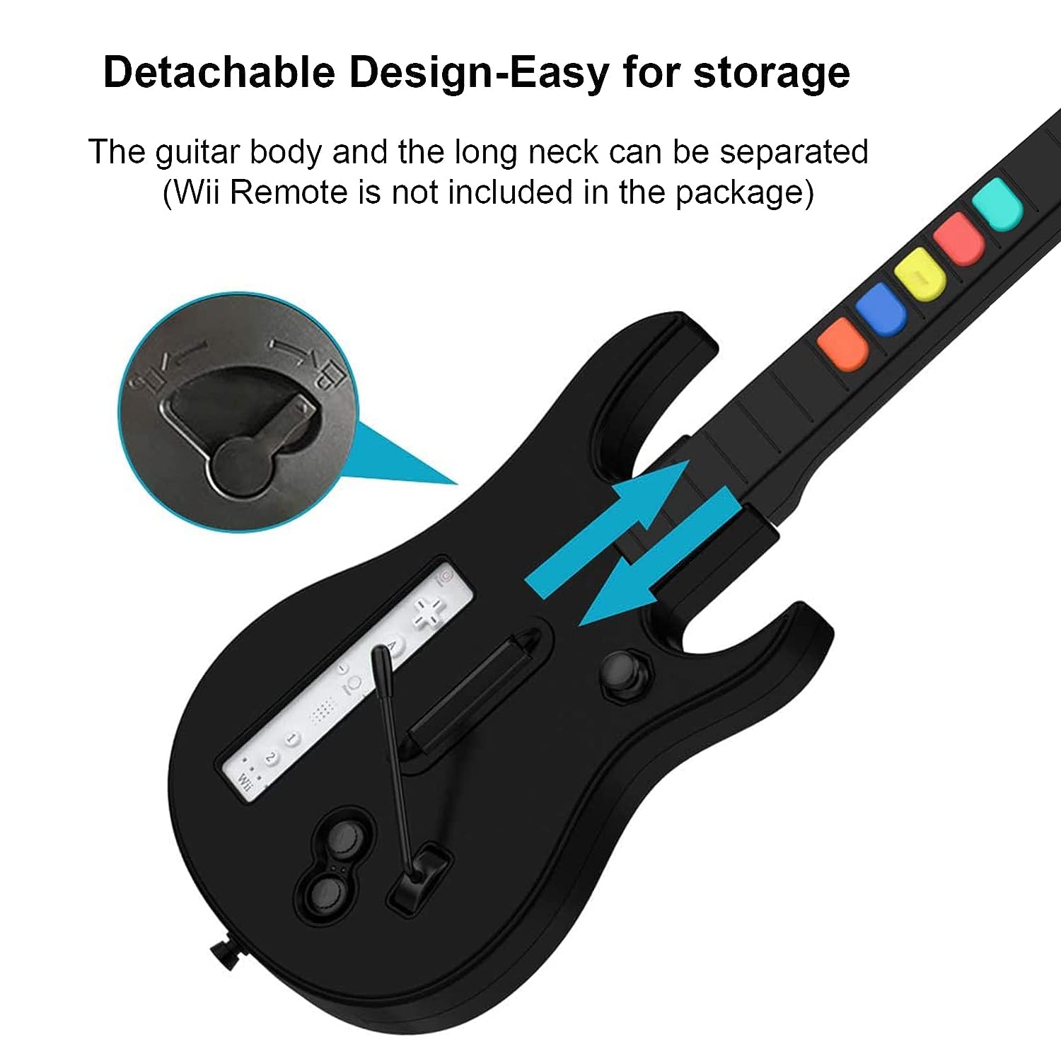 DOYO Wii Guitar Hero, Wireless - Pc Gaming Emulator ulasan dan harga