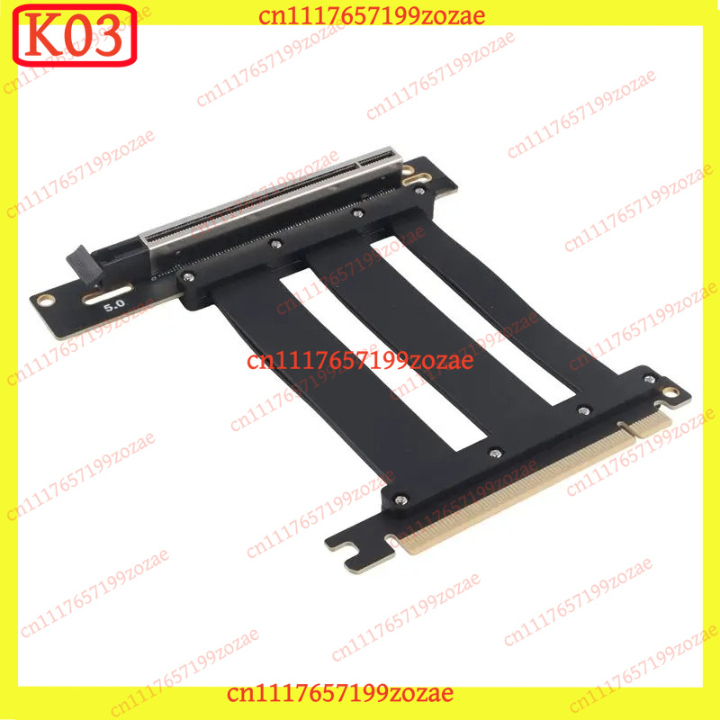K03 PCIe 5.0 X16 90‑Degree Slo - Pcie Riser Cable ulasan dan harga