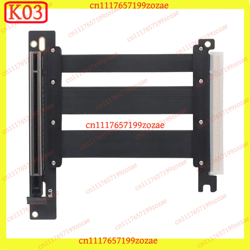K03 PCIe 5.0 X16 90‑Degree Slo - Pcie Riser Cable ulasan dan harga