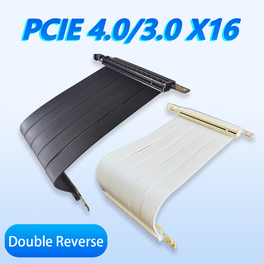 PCIe 4.0 3.0 X16 Double Revers - Pcie Riser Cable ulasan dan harga