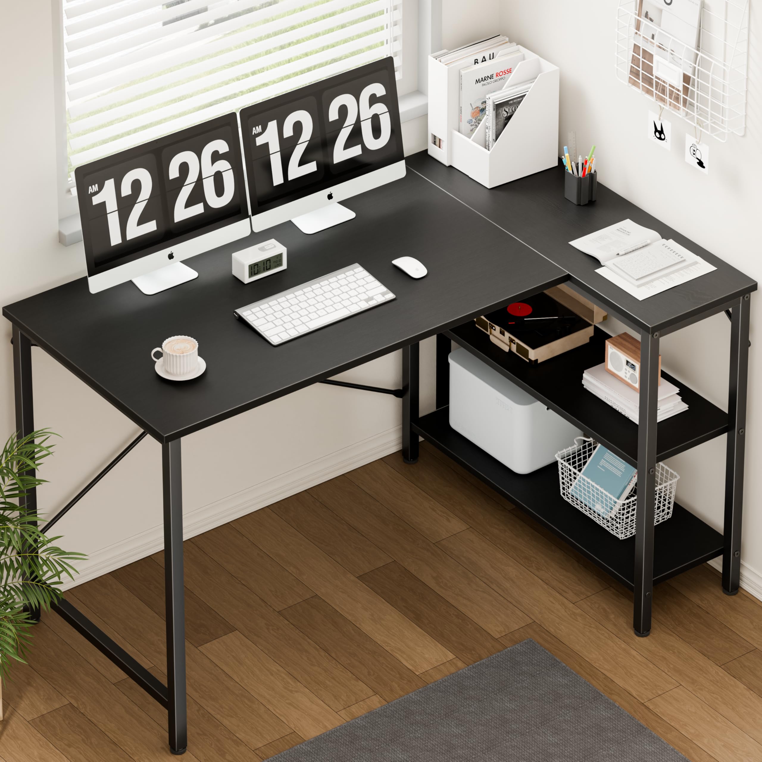 JHK L Shaped Desk 47 Inch Comp - Pc Gaming Center ulasan dan harga