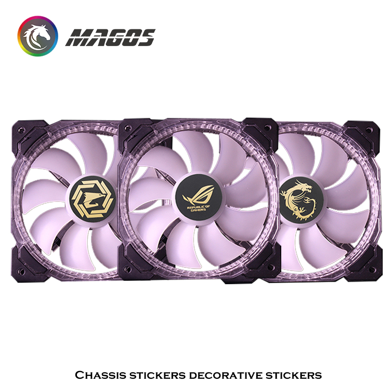 Computer Case Fan Metal Sticke - Pc Gaming Lounge ulasan dan harga