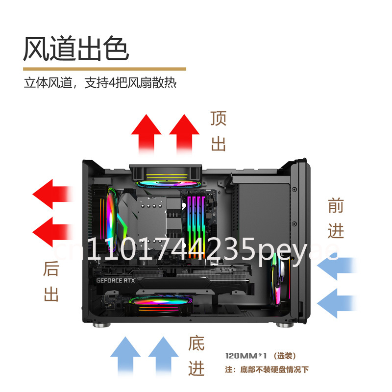 P40 Mesh Portable ITX Mini Gam - Pc Gaming Case ulasan dan harga
