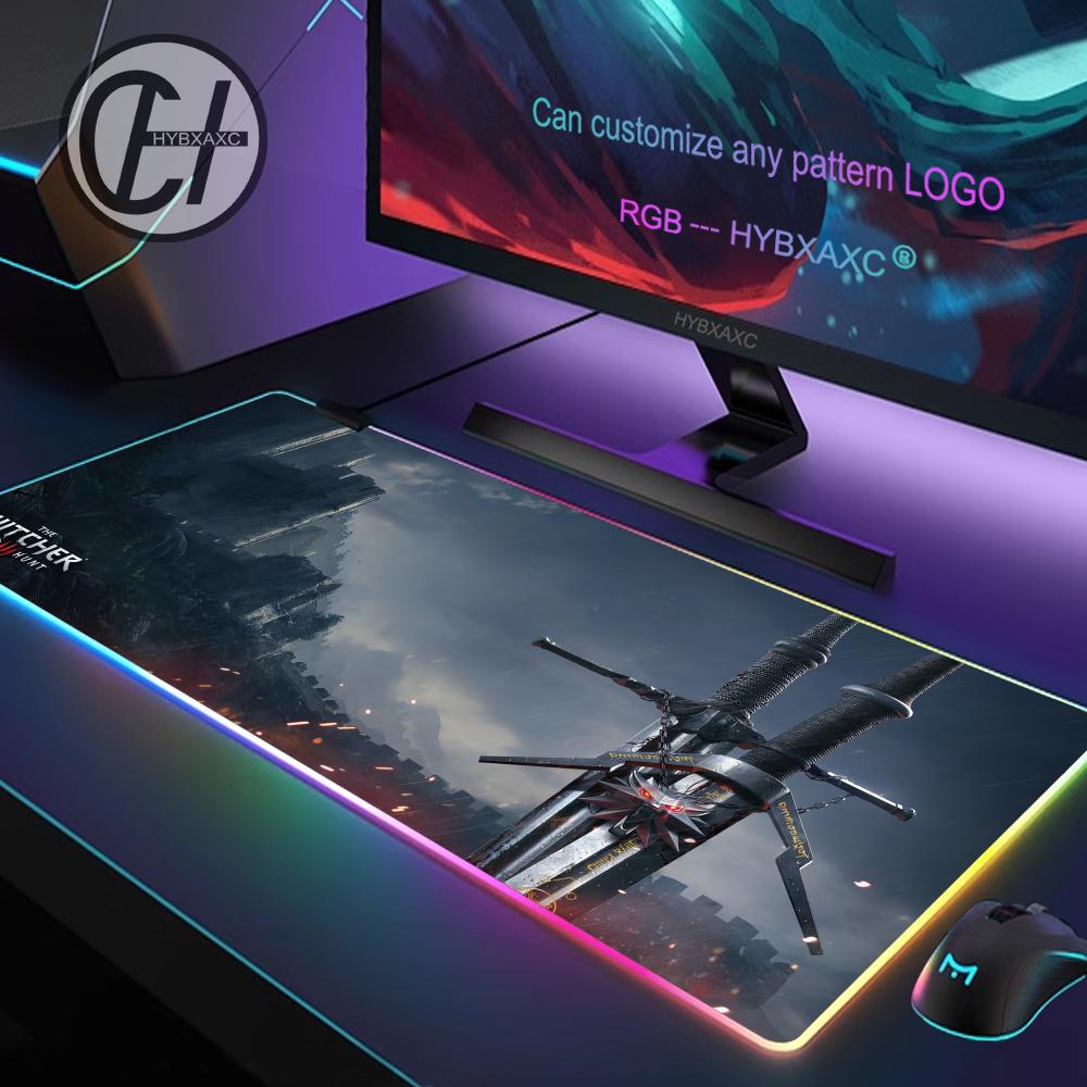 T_the W_witcher 3 Mouse Pad RG - Rgb Mousepad ulasan dan harga