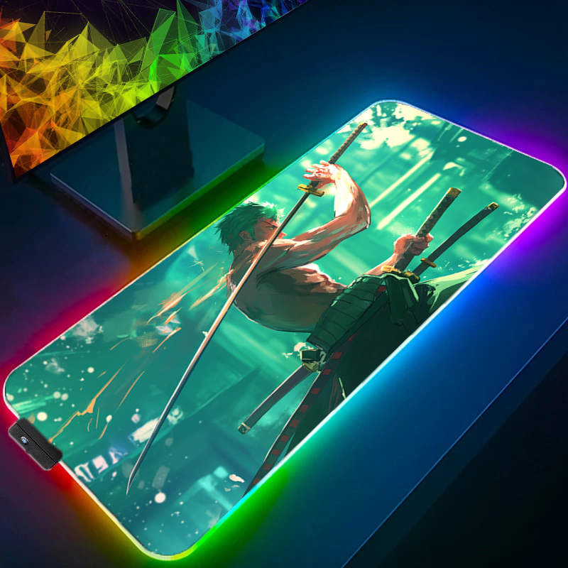 ONE PIECE Zoro Mouse Pad RGB G - Pc Gaming Lounge ulasan dan harga
