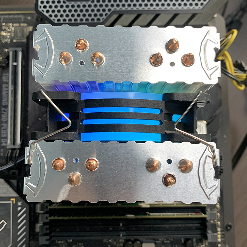 90MM ARGB CPU Cooler Fan RGB L - Pc Gaming Center ulasan dan harga