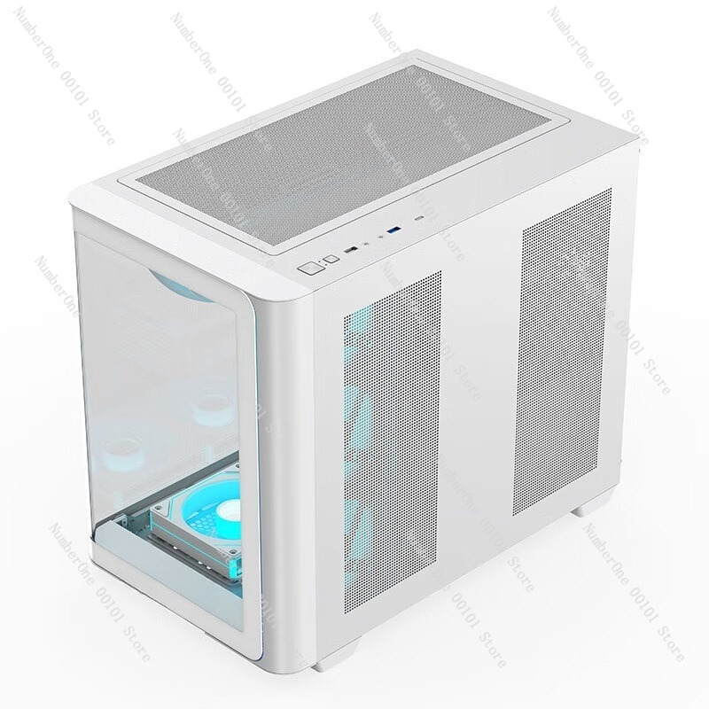 Panoramic Curved Glass Desktop - Pc Gaming Case ulasan dan harga