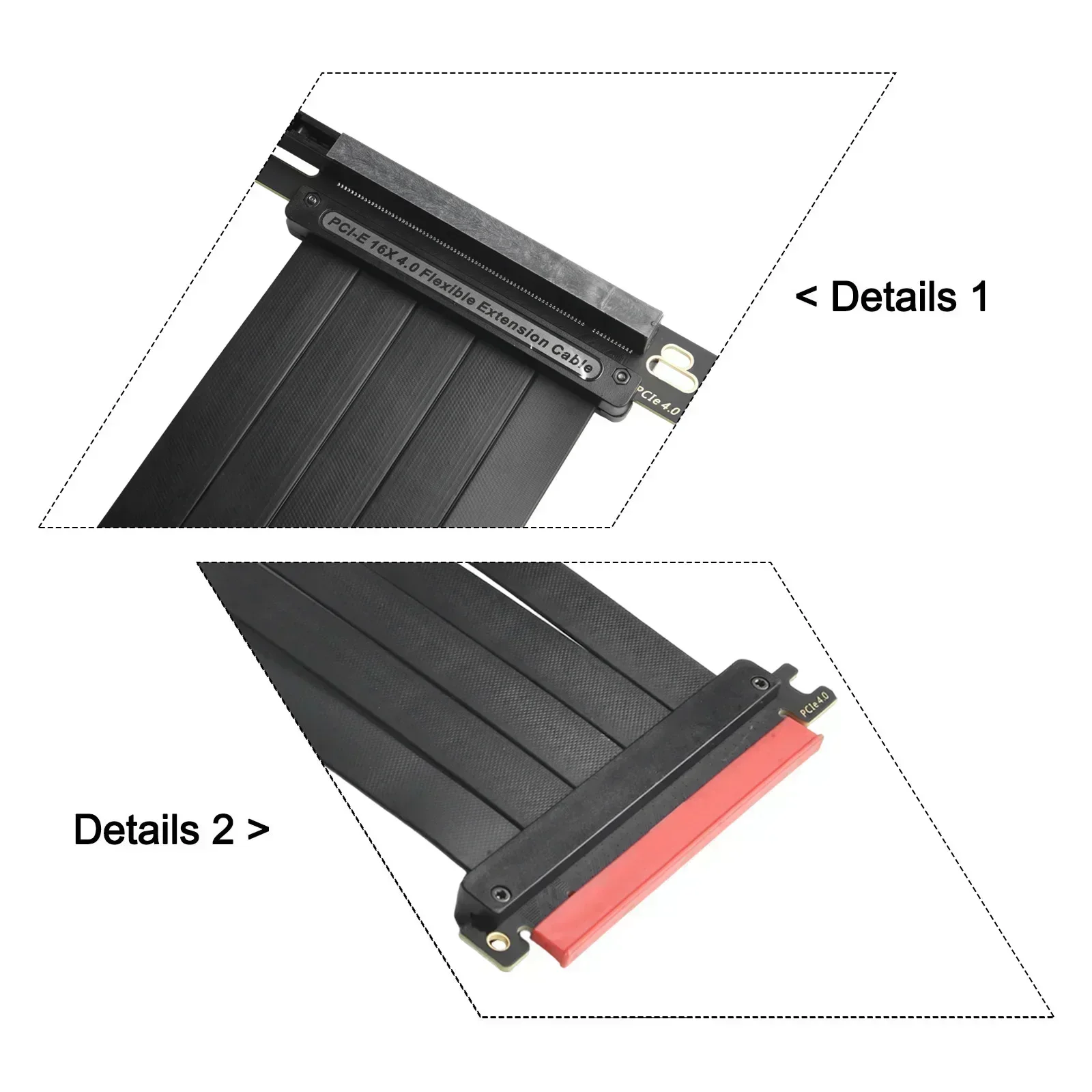 TEUCER PCI-E 4.0 X16 Riser Cab - Pcie Riser Cable ulasan dan harga