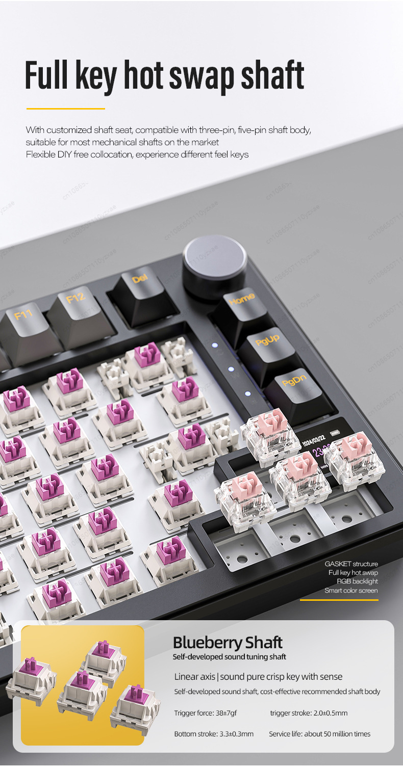 2024 New AL66 Mechanical Keybo - Pc Gaming Used ulasan dan harga