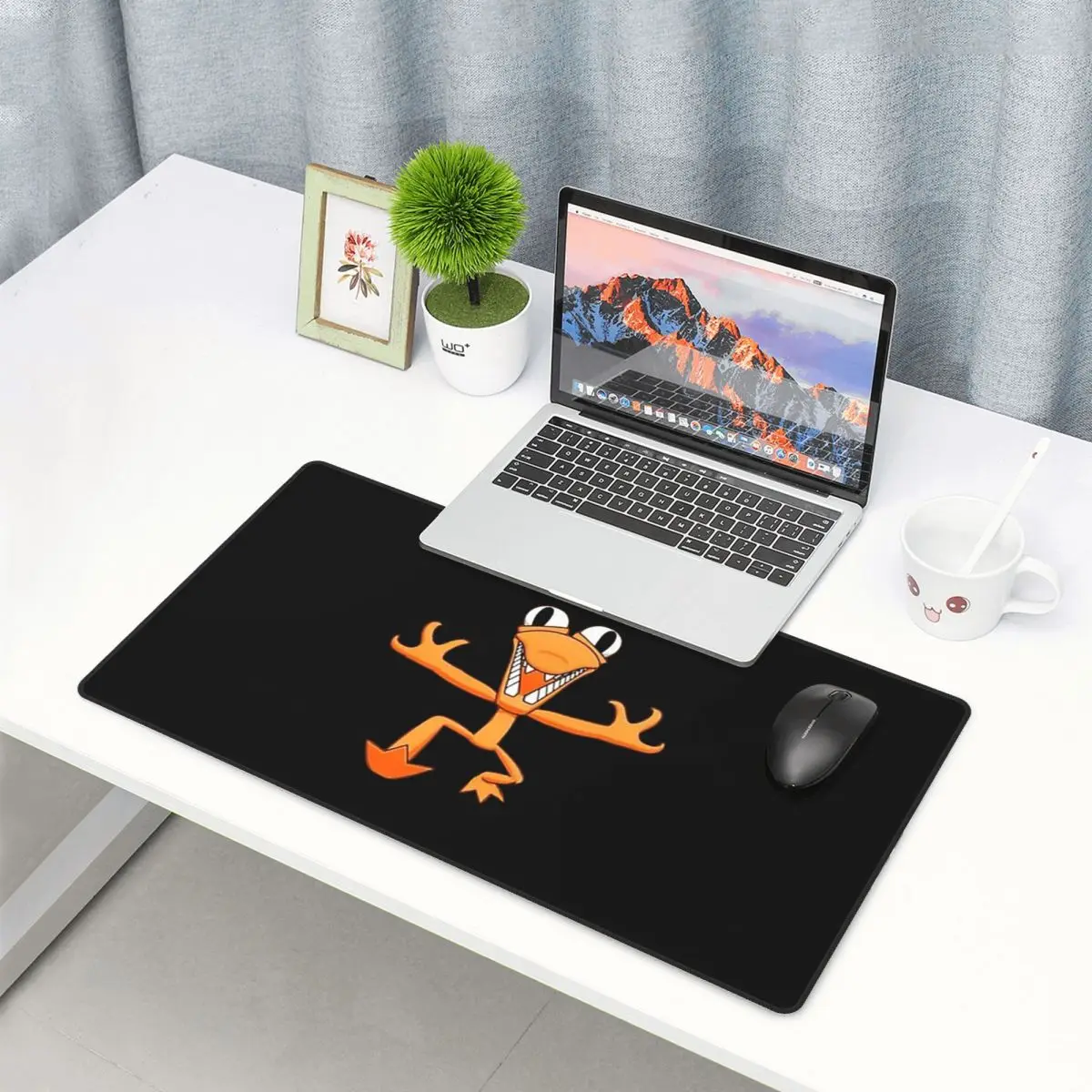 Large Mouse Pad Orange Rainbow - Pc Gaming Orange ulasan dan harga