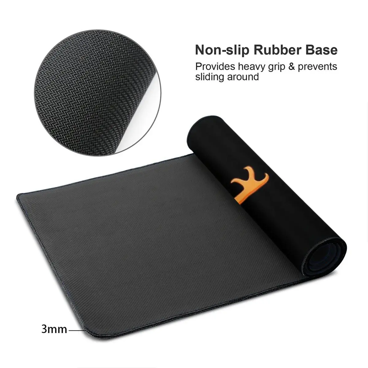 Large Mouse Pad Orange Rainbow - Pc Gaming Orange ulasan dan harga