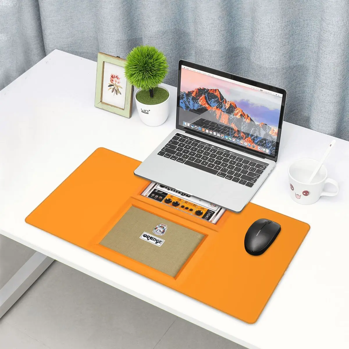 Large Mouse Pad Orange Color A - Pc Gaming Orange ulasan dan harga