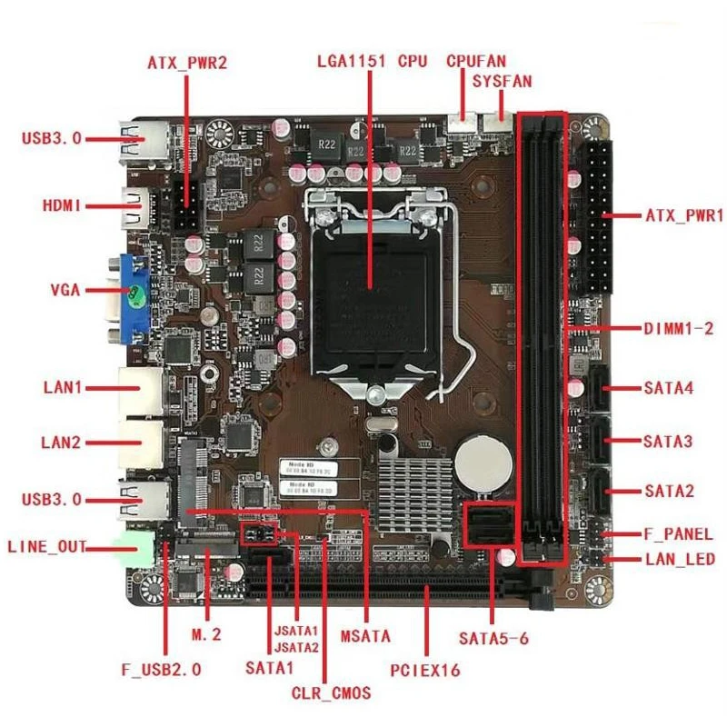 B365 Mini-ITX Motherboard LGA  - Pc Gaming Video ulasan dan harga