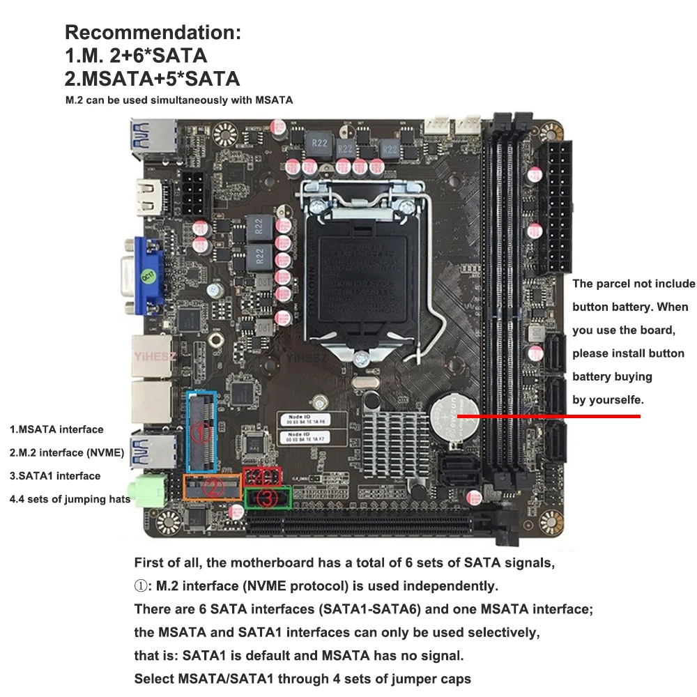 B365 Mini-ITX Motherboard LGA  - Pc Gaming Video ulasan dan harga