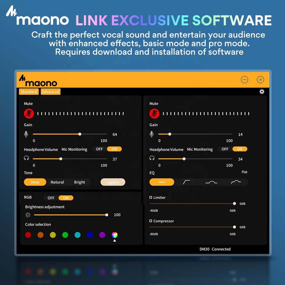 Maono DM30 Programmable RGB Ga - Gaming Microphone ulasan dan harga