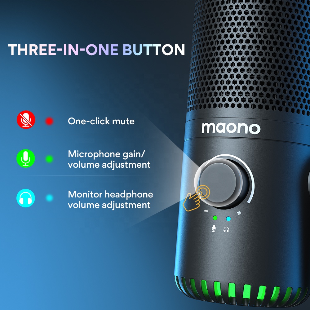 Maono DM30 Programmable RGB Ga - Gaming Microphone ulasan dan harga