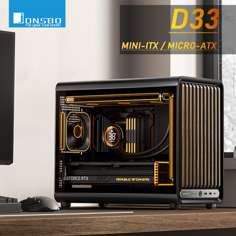 Jonsbo D33 MATX Chassis Mini-I - Pc Gaming Center ulasan dan harga