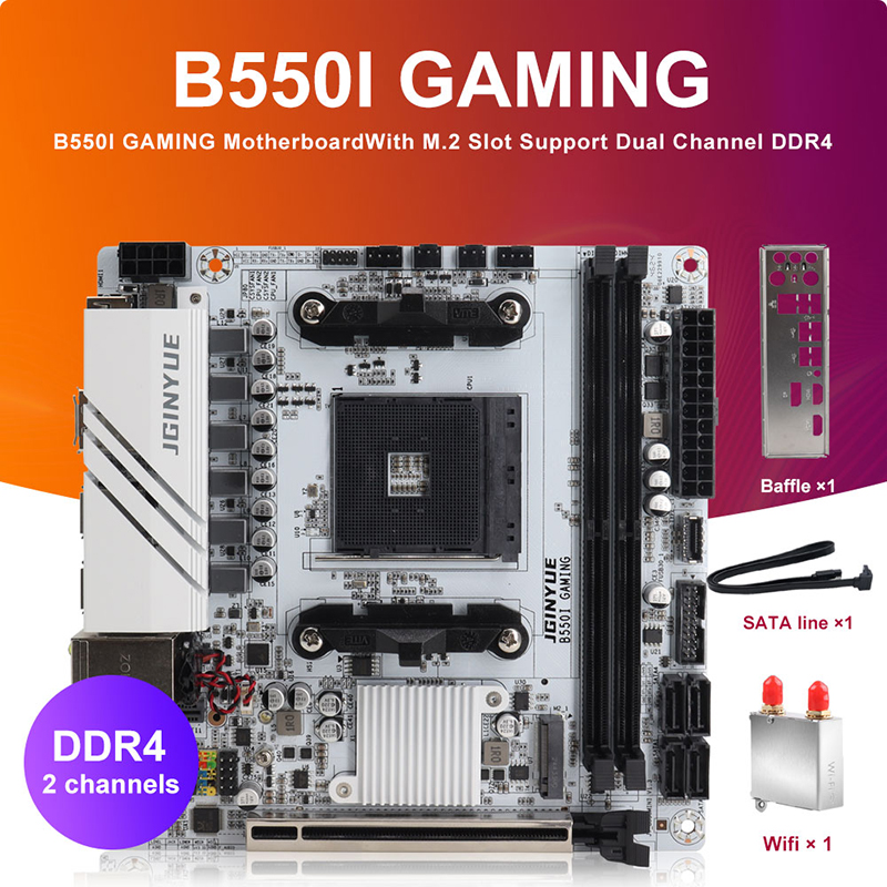 JINGYUE B550I GAMING Motherboa - Pc Gaming Video ulasan dan harga