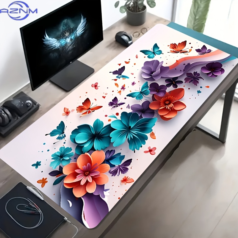 1pc Large Gaming Desk Mat Comp - Pc Gaming Orange ulasan dan harga