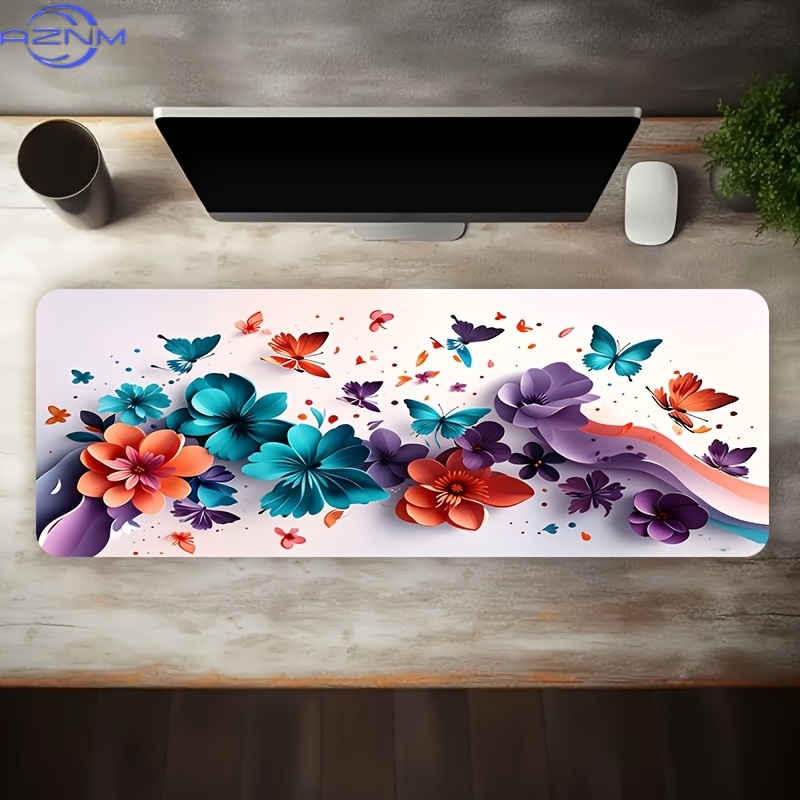 1pc Large Gaming Desk Mat Comp - Pc Gaming Orange ulasan dan harga