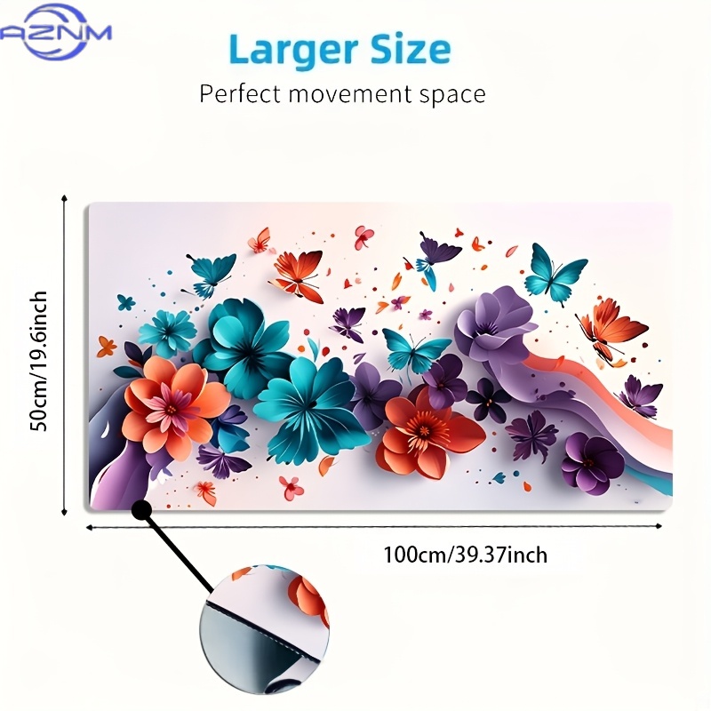 1pc Large Gaming Desk Mat Comp - Pc Gaming Orange ulasan dan harga