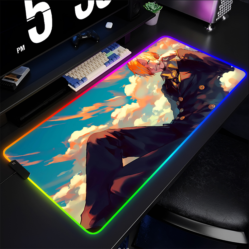 RGB Anime Mouse pad one piece  - Rgb Mousepad ulasan dan harga