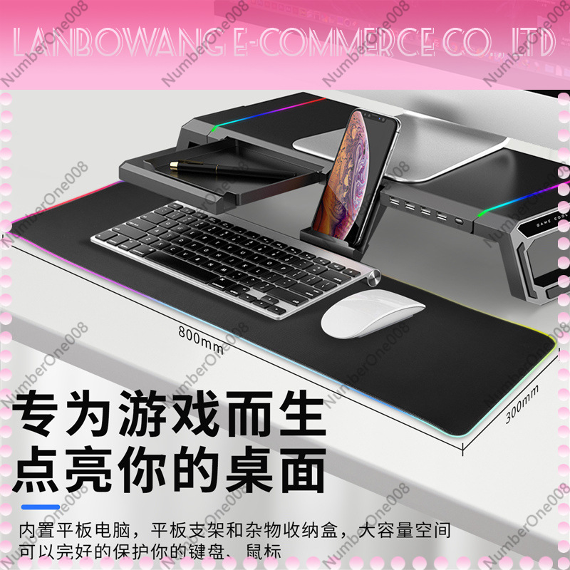 RGB Gaming Mouse Pad with Moni - Rgb Mousepad ulasan dan harga