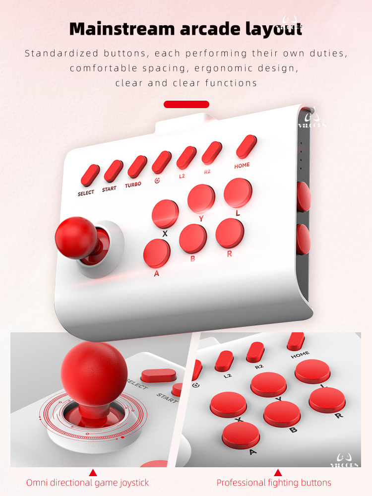 BSP-Y01 Arcade joystick Wirele - Pc Gaming Emulator ulasan dan harga