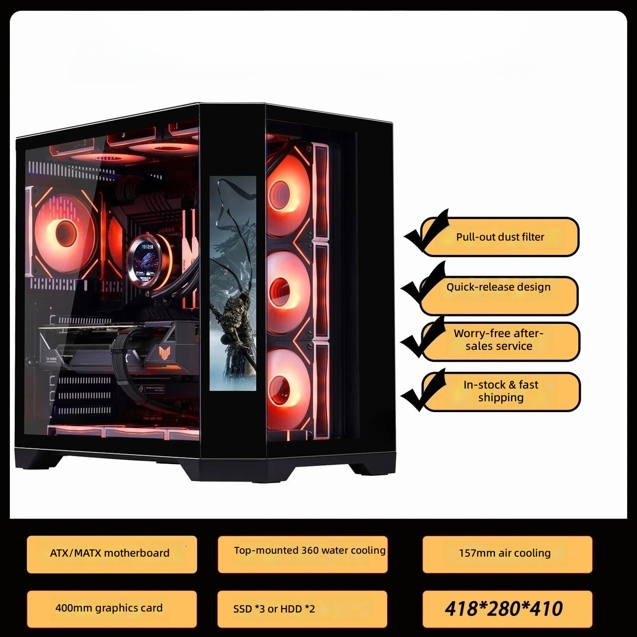 4 RGB Fans Included Gaming PC  - Pc Gaming Center ulasan dan harga
