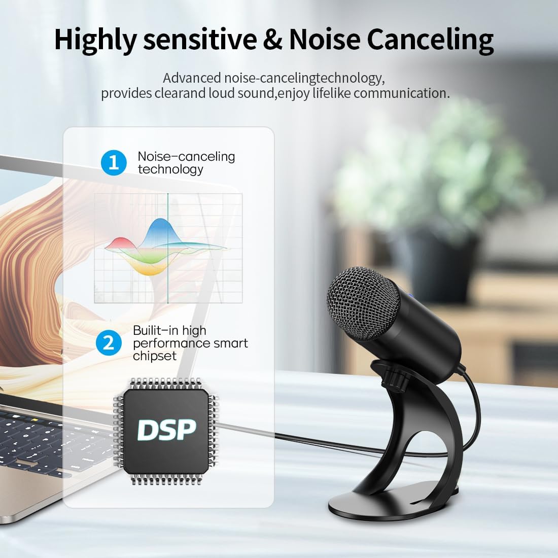 Professional USB Microphone Co - Gaming Microphone ulasan dan harga
