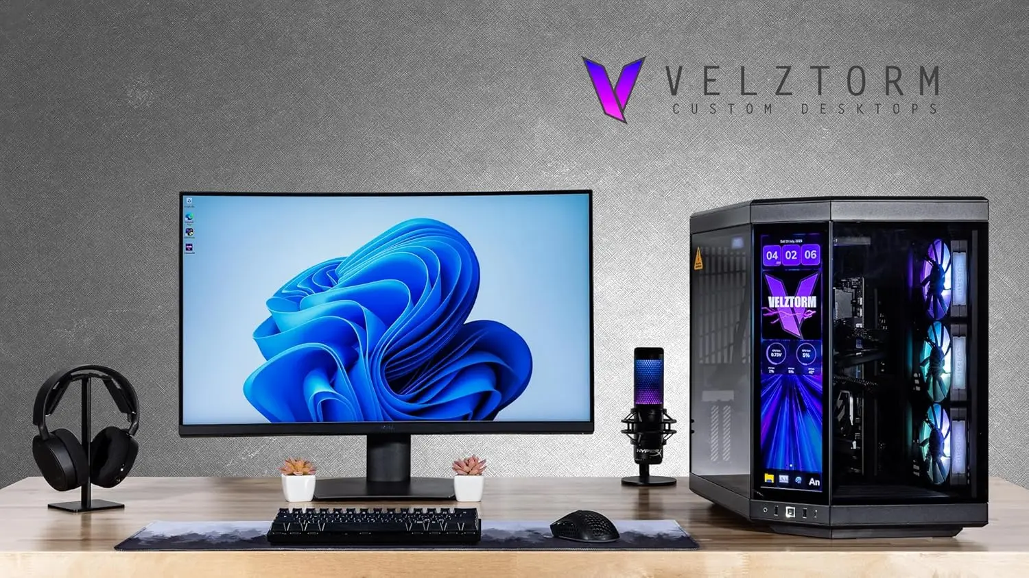 Velztorm LCD Black Praetix Cus - Pc Gaming Y70 ulasan dan harga