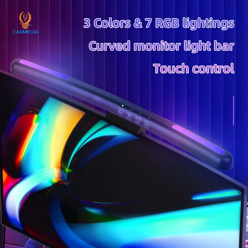 Curved LED Monitor Light Bar U - Pc Gaming Used ulasan dan harga