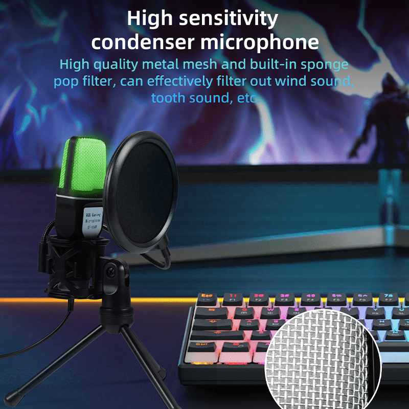 Gaming USB Microphone for PC C - Gaming Microphone ulasan dan harga
