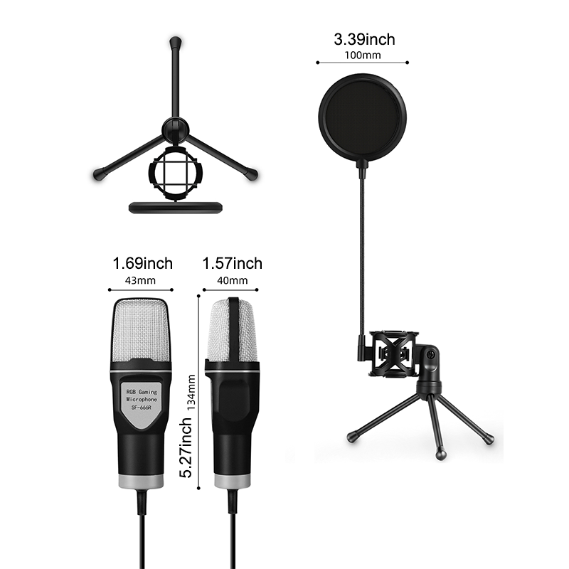 Gaming USB Microphone for PC C - Gaming Microphone ulasan dan harga