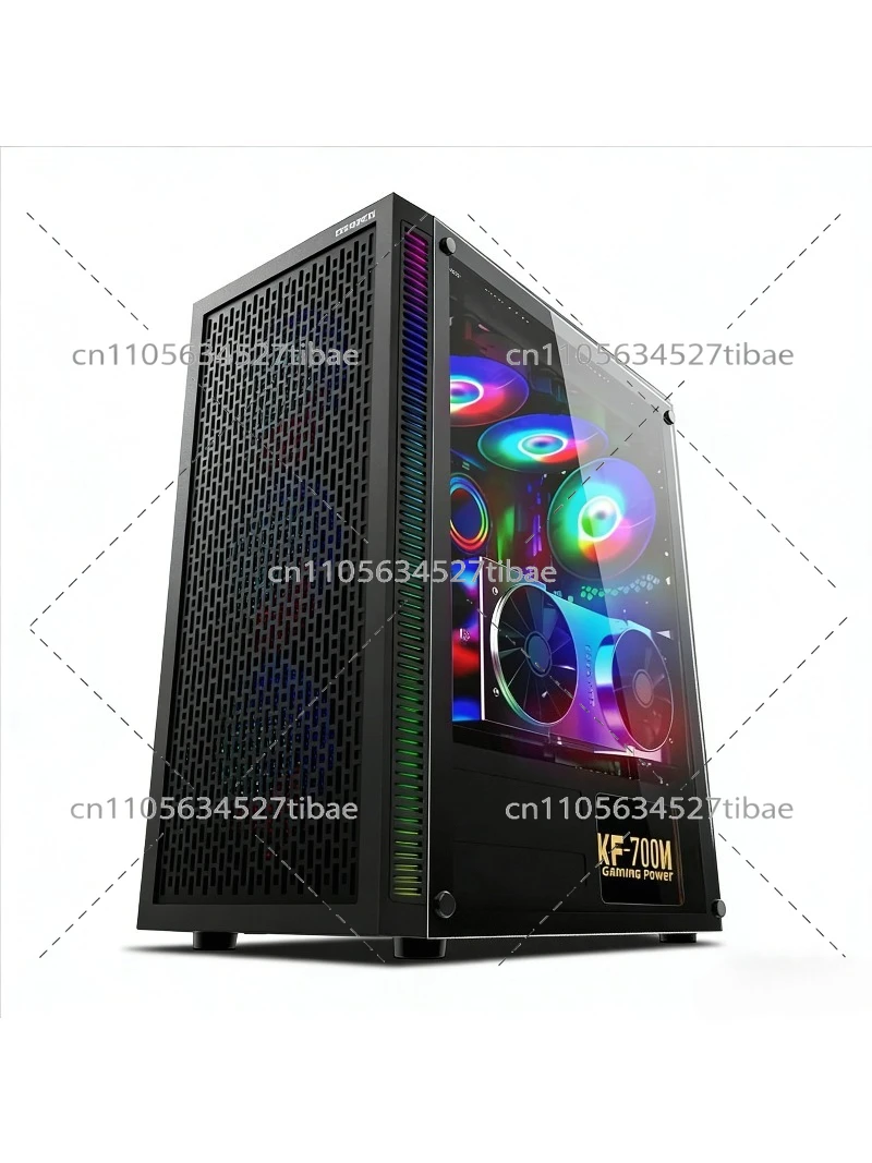 Black E-ATX Computer Case with - Pc Gaming Case ulasan dan harga